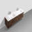 Leffler 84" Wall-Mounted Double Bathroom Vanity Set-31246677