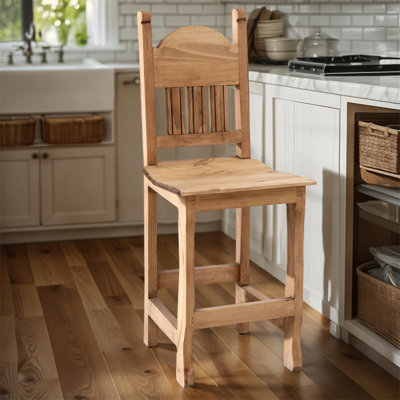 Barstool with Wood Seat