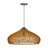 1-Light Rattan Pendant Light Fixture Dark Brown-408779614