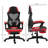 Vinsetto Ergonomic Home Office Chair High Back Armchair Computer Desk Recliner with Footrest, Mesh Back, Lumbar Support and Wheels, Red