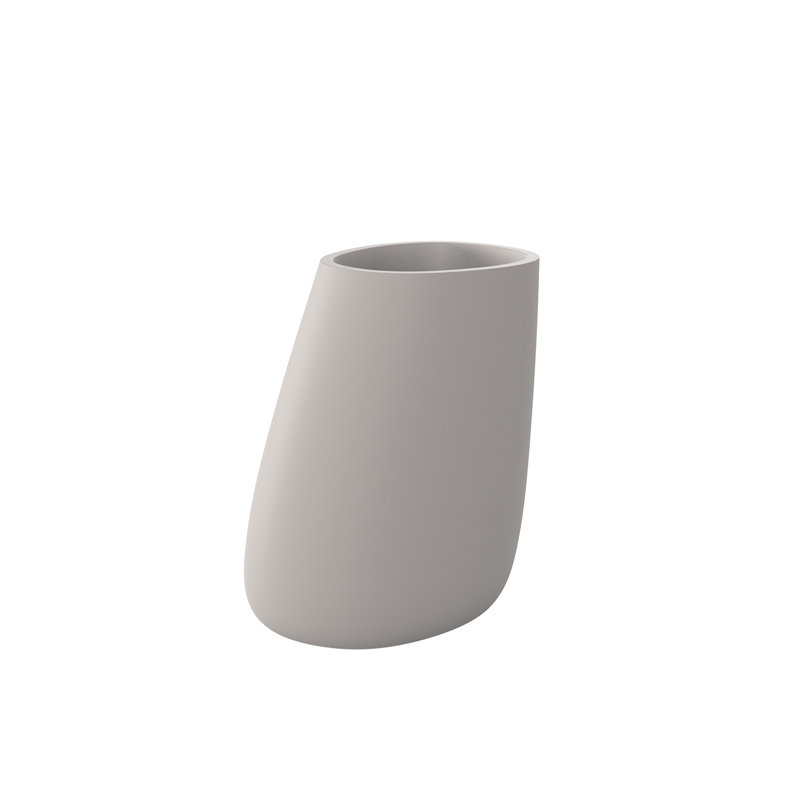 Stone Resin Pot Planter, 47.25" H x 40.75" W x 32.75" D, Taupe