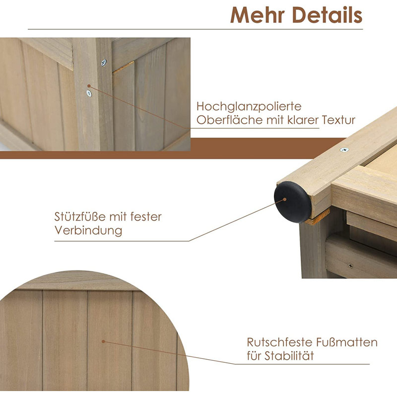 Bornier Wood Planter Box