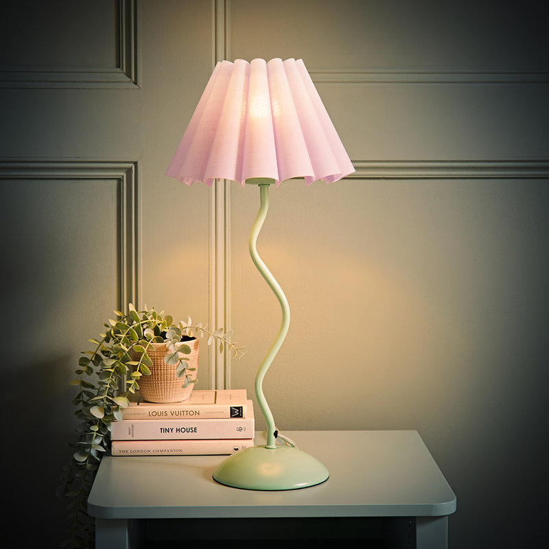 Clapp Metal Table Lamp, Purple, Green