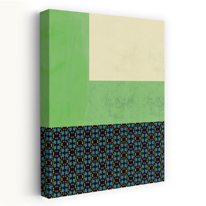 Art contemporain abstrait coloré, H 24 po x l 16 po