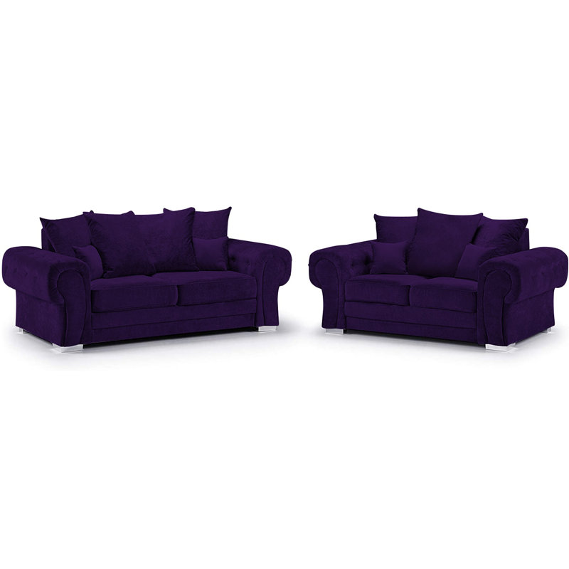 Desilva 2 - Piece Living Room Set, Amethyst