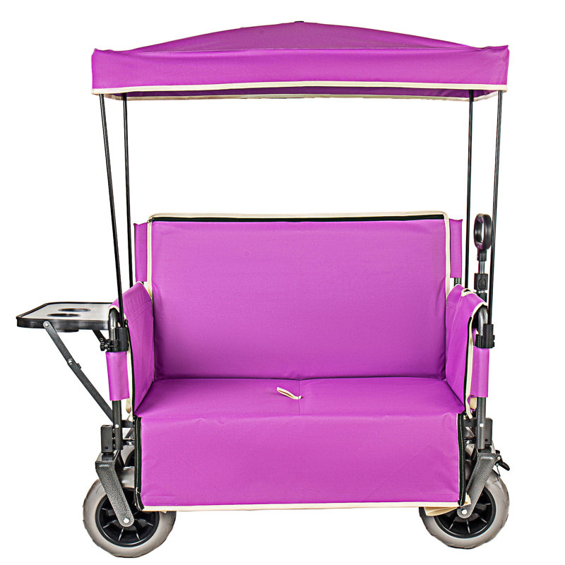 Chariot convertible pour chariot pliant avec auvent, Purple