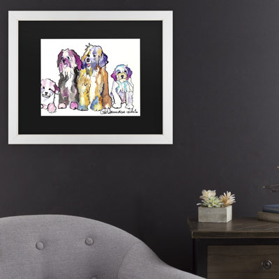 « the gang », reproduction de peinture à l’acrylique sur toile encadrée