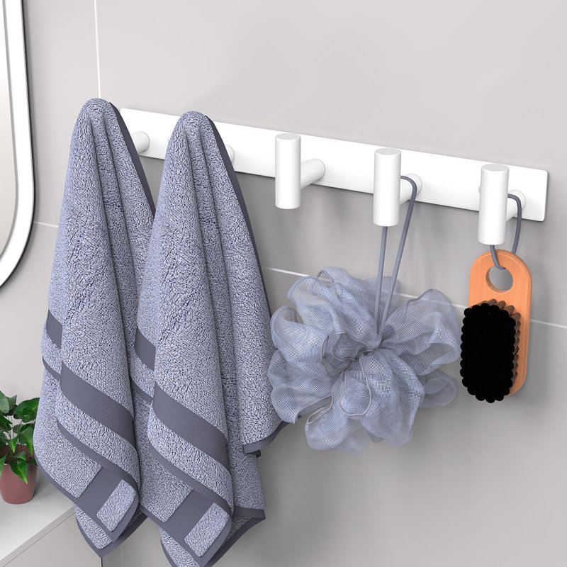Support mural pour chapeau et manteau, Blanc
