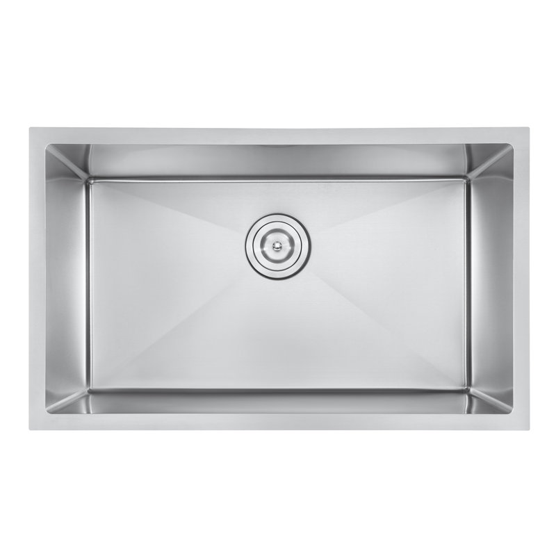 32'' L Undermount Single Bowl Stainless Steel Kitchen Sink