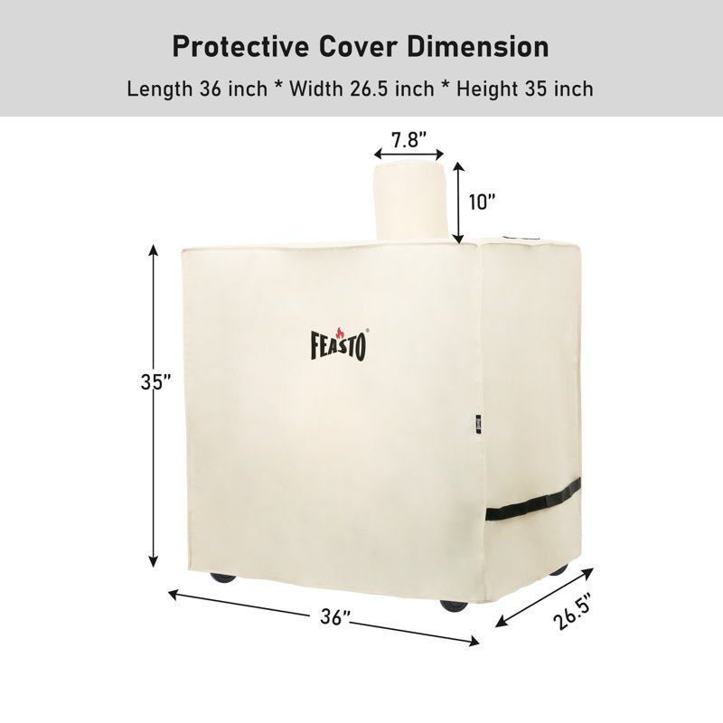 Feasto Beige Heavy Duty Waterproof Grill Cover with Handles