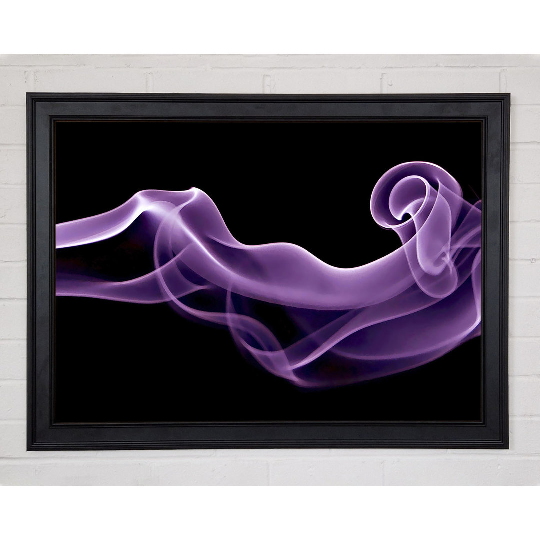 Gerahmtes Leinwandbild Purple Smoke