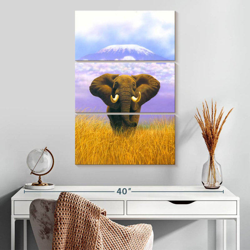 Éléphant à la montagne de la Table, H 32 po x l 20 po