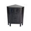 Armoire de coin 30 pouces à 2 portes et 2 tiroirs, noir