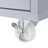 Rolling Kitchen Island With Extended Table, Kitchen Island On Wheels With LED Lights,Power Outlets And 2 Fluted Glass Doors, Kitchen Island With A Storage Compartment And Side 3 Open Shelves, Grey-1968894080