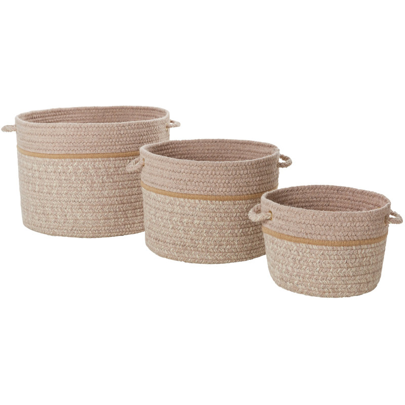 Panier en tissu, H 10 po x l 14 po x P 14 po, Sésame