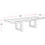 Table rectangulaire Pula de 84 po avec 6 chaises à dossier échelle Pula