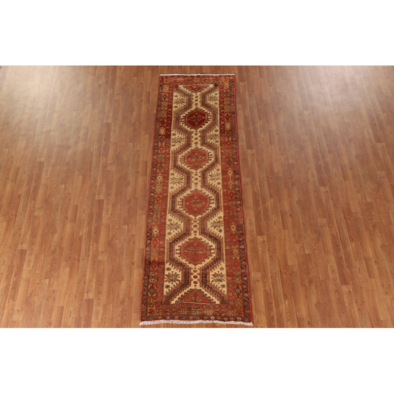 Handmade Wool   Runner Rug 3x10