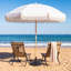 Parasol de plage d'extérieur 8 pi avec base Wykisha-131077486