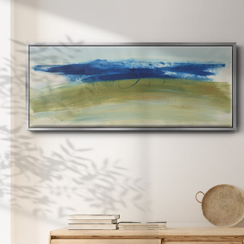 Mirages I- Framed Canvas, 24" H x 60" W