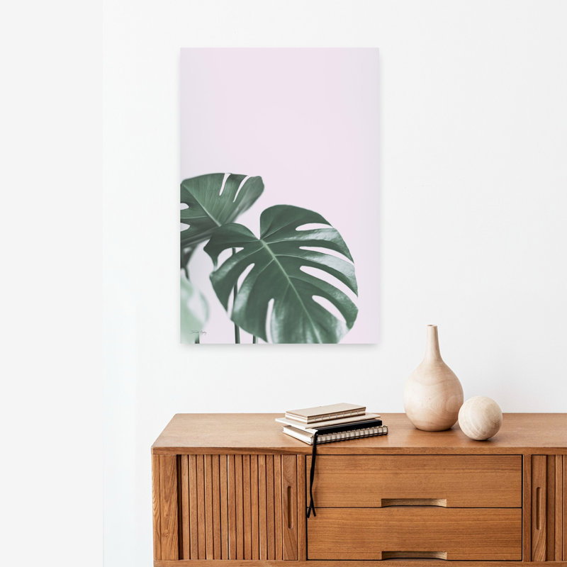 Art abstrait de paysage tropical arrivant, H 24 po x l 16 po