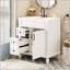 Meuble-lavabo de 30 pouces avec lavabo en céramique, 2 tiroirs et tablette réglable pour les petits espaces-650233385