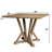 5pcs set Counter Table Set Square Counter Table Solid Wood Modern Farmhouse Rustic Look Distressed Look