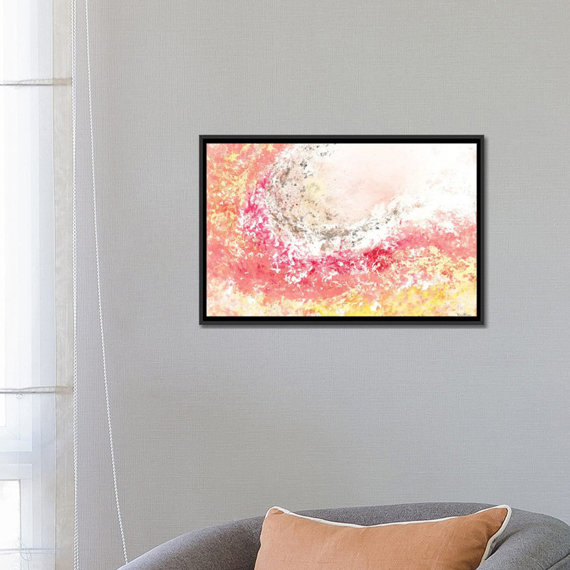 " Springtide " by Vinn Wong, 18" H x 26" W x 1.5" D, Black Framed Canvas, No Mat