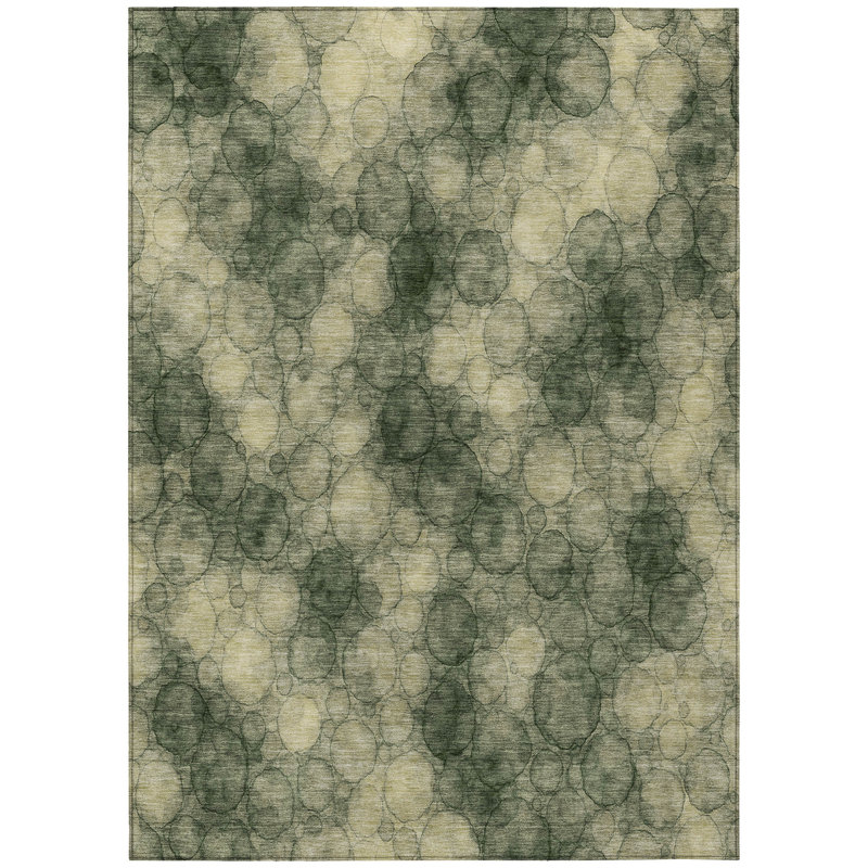 Machine Washable Indoor/Outdoor Chantille ACN2424 Abstract Rug, Rectangle 9' x 12'