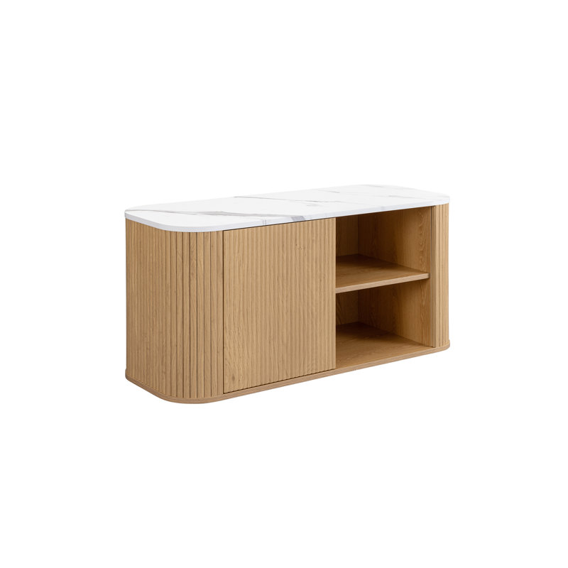 RUSSO SMALL TV UNIT, Oak Wood