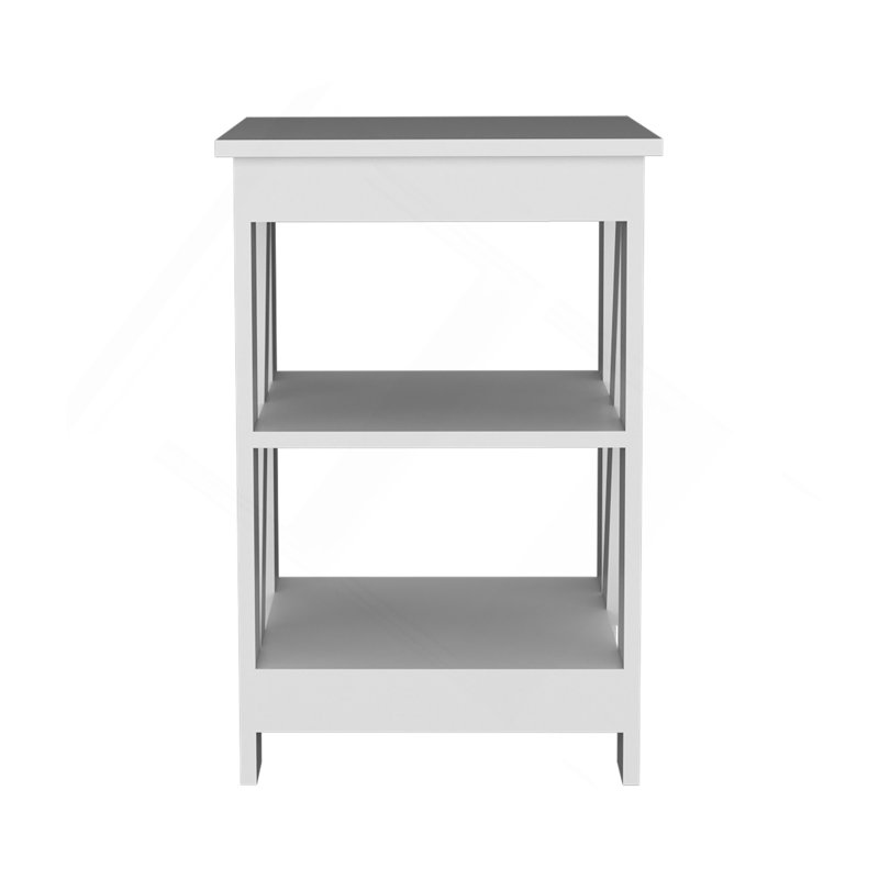 Table de bout Taylor, table d'appoint, table de chevet, tablette de rangement à 3 niveaux, table de canapé pour les petits espaces