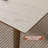 White Rectangular Sintered Stone tabletop Dining Table-110983095