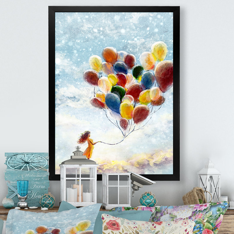 «Romantic Dream Fantasy Wedding», reproduction de cadre photo sur toile, Toile avec cadre photo noir