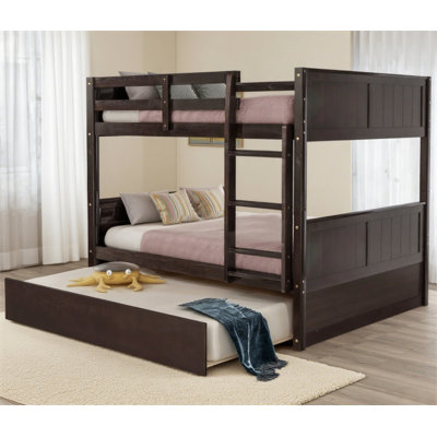 Full Over Full Bunk Bed With Twin Size Trundle