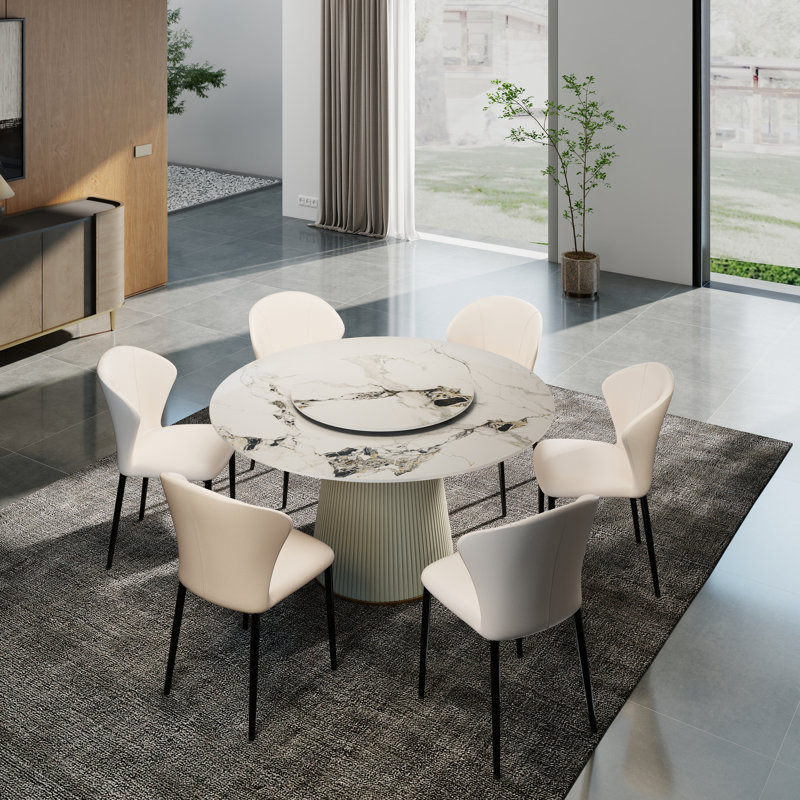  6 - Person Pedestal Dining Set