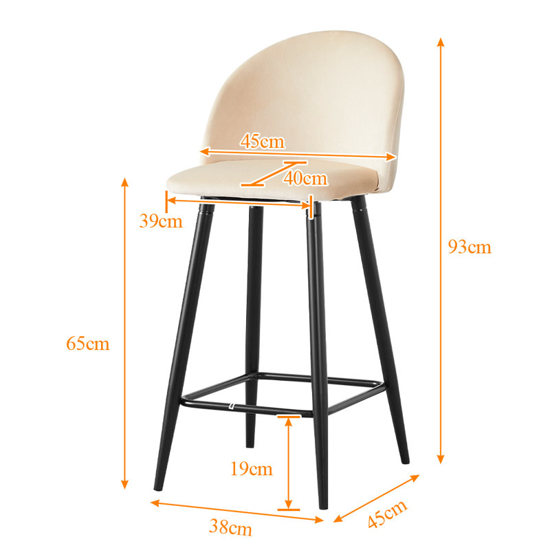 Woodworth Counter Stool, Cream