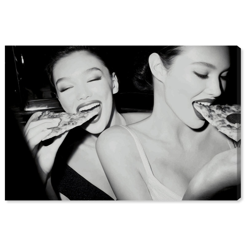 Midnight Mozzarella Print by Oliver Gal, 16"H x 24"W, Gallery Wrapped