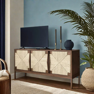 Armoire d'appoint moderne en bois massif