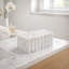 Neutral White Marble Storage Box Contemporary Textured - 7" x 4" x 3"