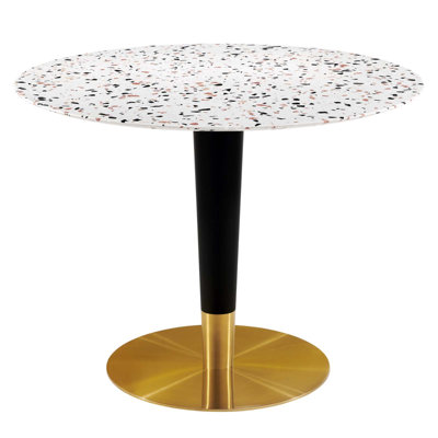 Modway Zinque Round Terrazzo Dining Table