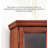 Traditional Wooden Tall Curio Cabinet With Glass Doors