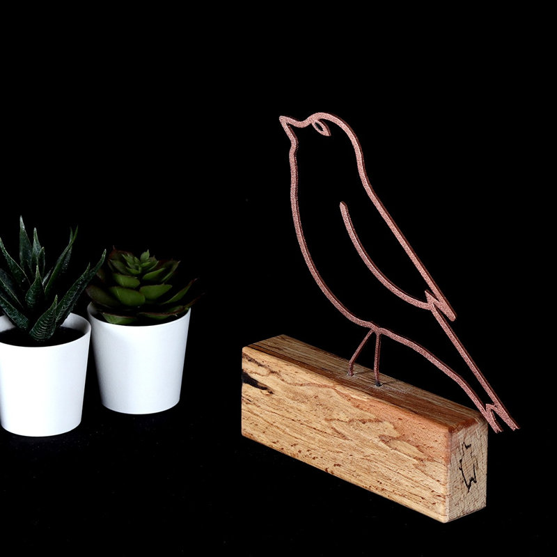 Figurine Albee, Bronze et brun