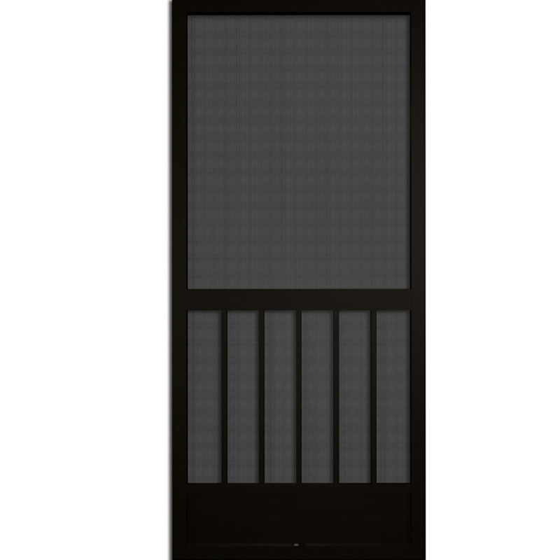 Porte moustiquaire en aluminium Westmore, Noir