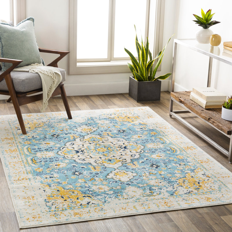 Fleeman Oriental Indoor Rug, Rectangle 5'3" x 7'1"