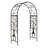 Melina Metal Arched Garden Arbor with Tree of Life Design
