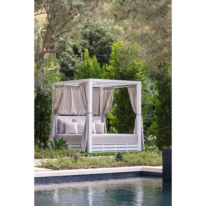 Newport Outdoor 2 - Seat Patio Daybed, Cast Silver Sunbrella®