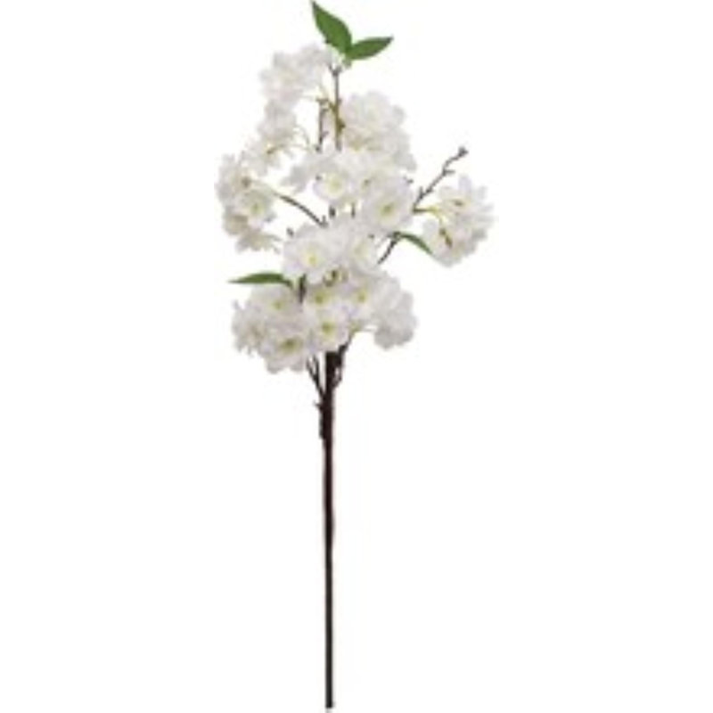 2 pièces de fleurs de cerisier blanc 48 po