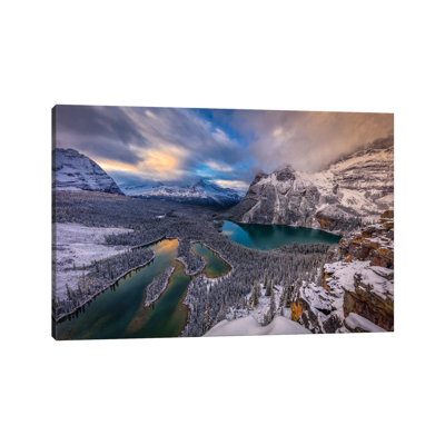 Lake Ohara 1 Piece Wrapped Canvas Wall Art