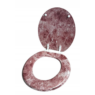 Siège de toilette rond en marbre
