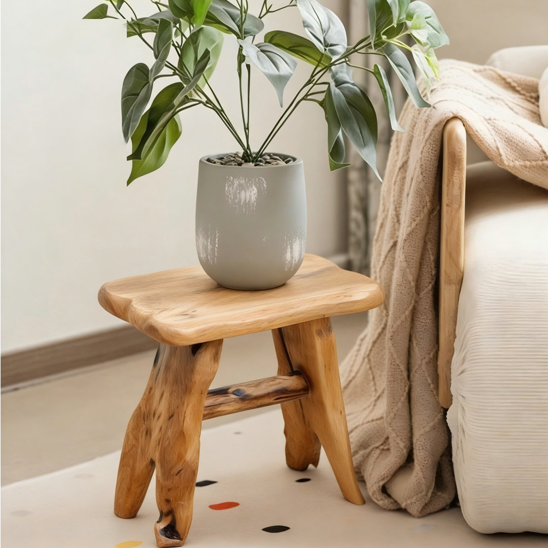 Natural Solid Wood Tree Stump Live Edge Bench Foundry Select