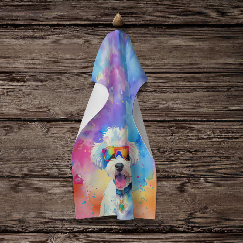 Serviette de cuisine Bichon Frise Hippie Dawg